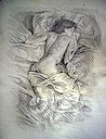 Sleeping nude figure