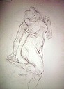 Study after a Degas figurine