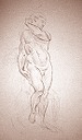 Study after a Michelangelo slave